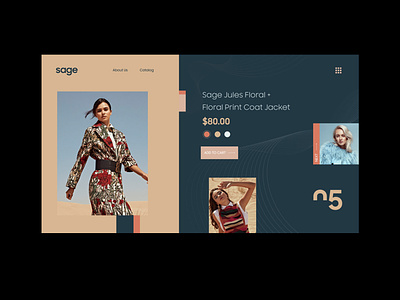 Sage art branding design minimal ui ux web website