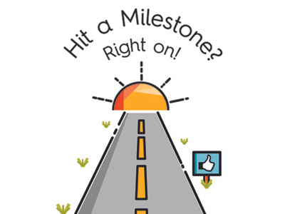 Roads to Success icons milestone motivational road signage sun