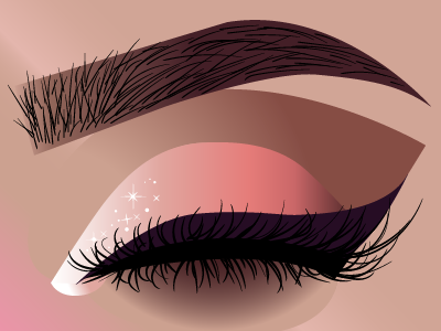 Insta Snatched eye makeup eye shadow eyebrows gradients illustrator lashes makeup mascara sparkle sunset vector winged eyeliner