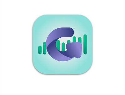 GO BANK app bank branding company design logo