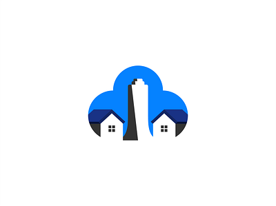 Building app branding building company design house illustration logo tower