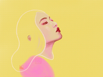 Portrait in Pink & Yellow