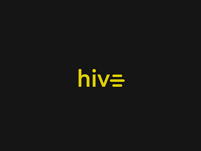 Hive affinity affinitydesigner bee branding design hive honey honeycomb mark minimal typography vector wordmark
