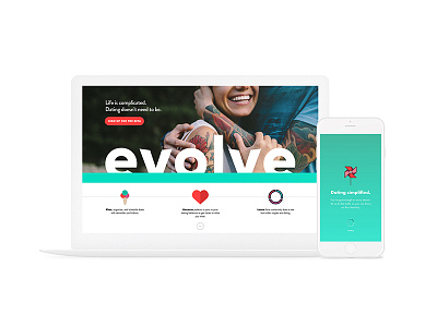 Evolve: Website brand ui ux visual web