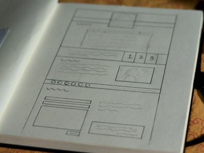 Wireframe coming soon notebook pencil web wireframe
