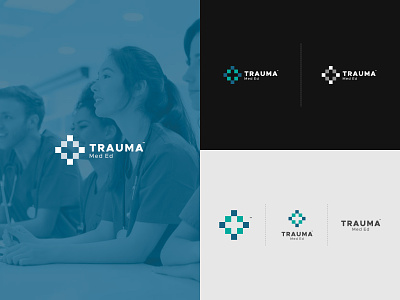 Trauma, Med Ed brand branding elearning logo logotype school trauma