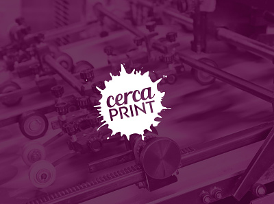 Cerca Print brand branding cerca imprenta logo logotype print printer