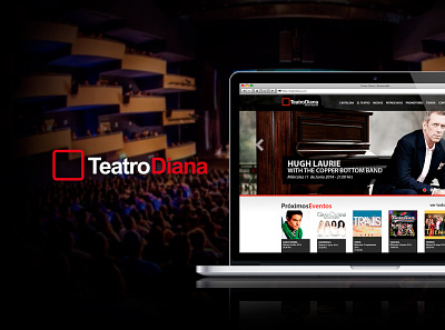 Teatro Diana Website Redesign Concept diana redesign rediseño sitio web teatro teatro diana ui ui design webdesign website