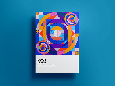 Geometric Cover abstract abstract art branding circular colorful design geometric geometric design geometry graphic design grids illustration interior pattern print prints shapes vector