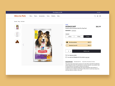 Pet Shop Website - Concept