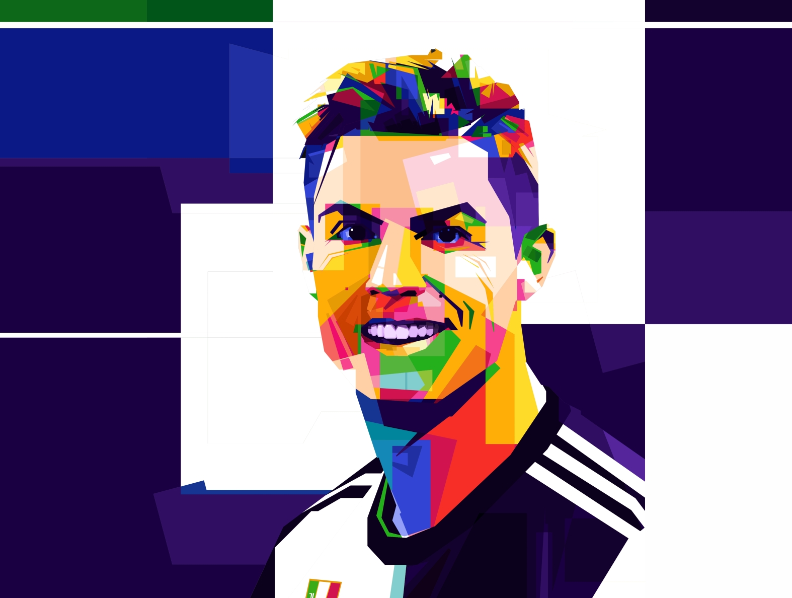 Ronaldo in wpap by wahyu pujianto on Dribbble