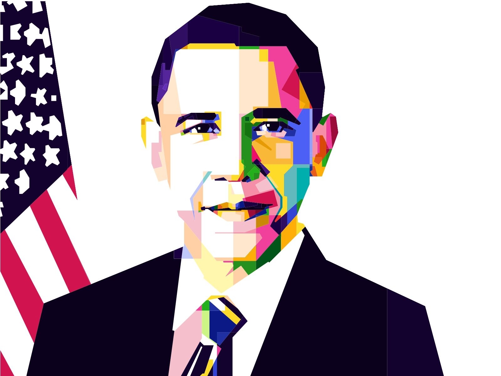 Barack obama in wpap by wahyu pujianto on Dribbble