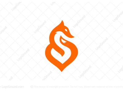 letter S fox logo for sale