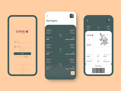 Airline App ui