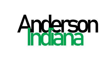 anderson indiana design flat illustrator logo minimal typography vector