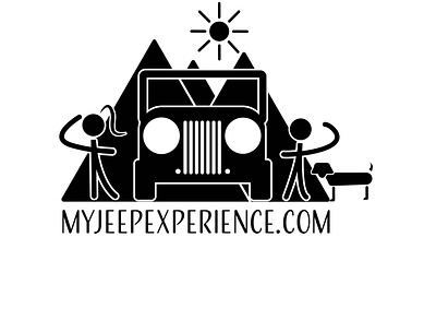 Jeep logo design flat illustrator logo minimal