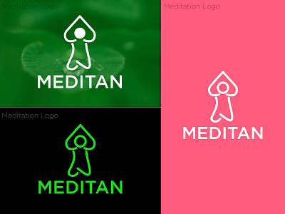 Meditation Logo branding graphic graphicdesign icon illustration illustrator logo logo design logos meditation vector yoga yoga logo