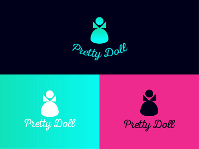 Pretty Doll app design doll logo graphicdesign icon illustraion illustration illustration art illustrator logo logo design vector