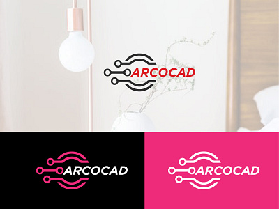 ARCOCAD graphic graphic design graphics illustration lettering logo logo design logos logotype minimal minimalist tech logo techno technology