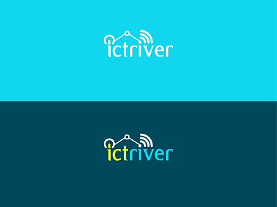 ictriver brand identity branding graphicdesign icon it logo lettering logo logodesign logos minimal minimalist