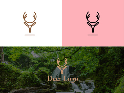 Deer Logo brand design branding deer deer head deer logo graphic graphics logo logodesign logos logotype minimalist minimalist logo minimalistic