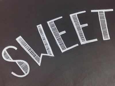 Life is Sweet!! chalk chalk art hand lettered hand lettering lettering typechalk typography typographychalk