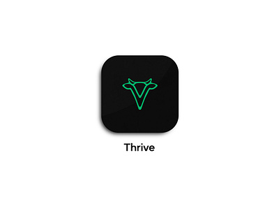 Thrive | Vegan Application app app design application application icon design graphic design icon illustration illustrator interactive interactive design logo typography ui uidesign ux vector
