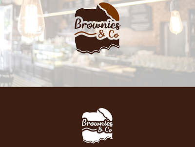 BROWNIES LOGO app bar branding cafe coffee coffee bean coffee shop contest design icon illustration logo typography ux vector web