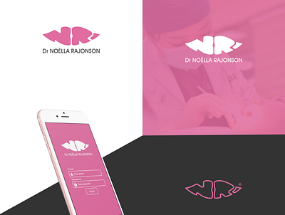 Dr No lla Rajonson 99designs app branding contest design illustration logo medical minimal treatment typography vector