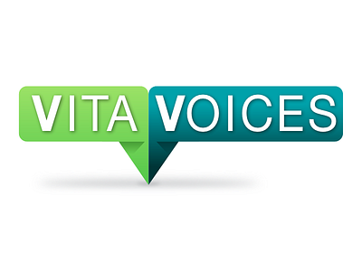 Vita Voices chat green logo v voice