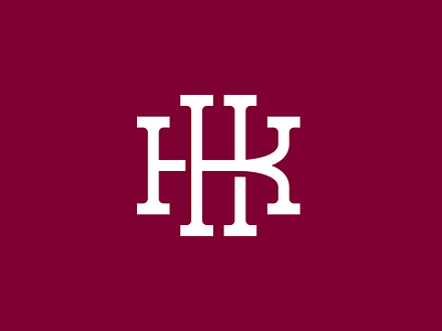 H + K Monogram brand identity branding design illustrator logo logodesign minimal