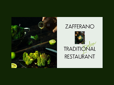Italian restaurant design restaurant typography ui uidesign webdesign welcome page