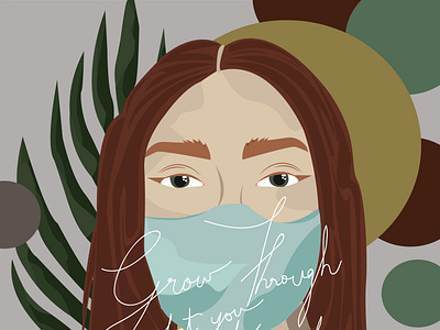 a moment to breathe. // adobe illustrator design illustration minimal women in illustration