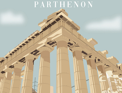Pathenon, Athens. architecture athens design greece illustration