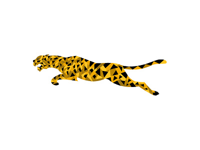 Untamed bigcat cheetah icon illustration