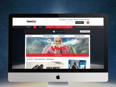 GameStop Website Redesign gamestop redesign webdesign