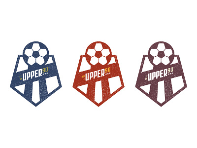 Upper 90 brand logo retro soccer