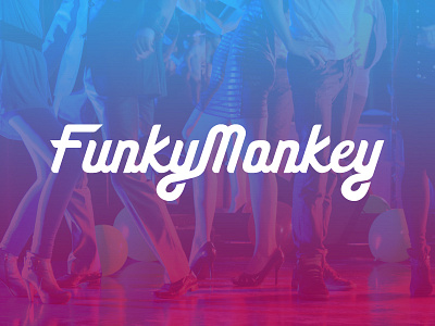 Funky Monkey club funky logo monkey