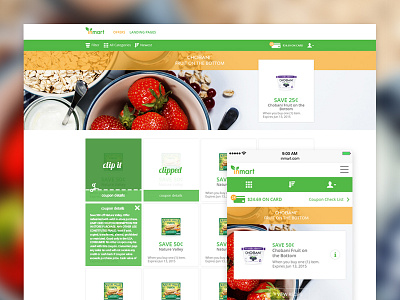 Inmart Digital Coupons coupons digital coupons mobile web web design