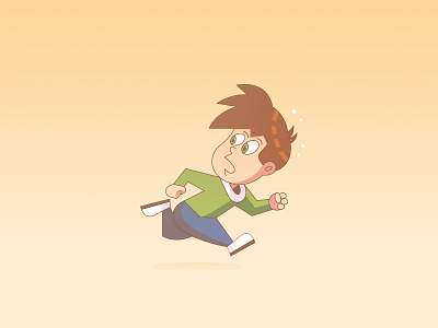 Running Kid illustration kid running