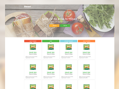 POP Home (Personalized Offers Platform) inmart offers personalized ui ux