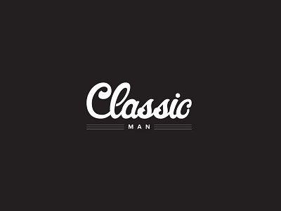 Classic Man Logotype classic handlettering logo logotype man