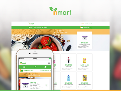 Inmart (Personalized Offer Platform) inmart offers personalized ui ux web design