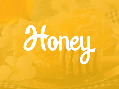 Honey handlettering honey logo logo type