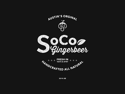 Soco Label Design austin gingerbeer label design soco teaxs