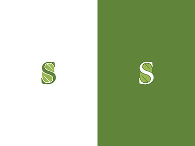 Fresh S Mark clean fresh leaves logo mark s