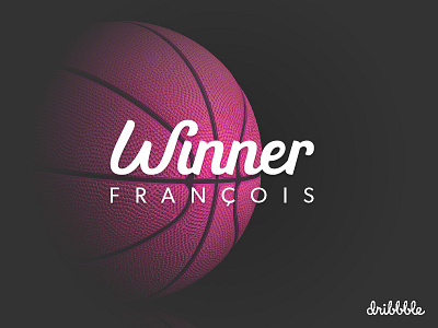 Dribbble Invite Winner dribbble invite handlettering lettering winner word mark