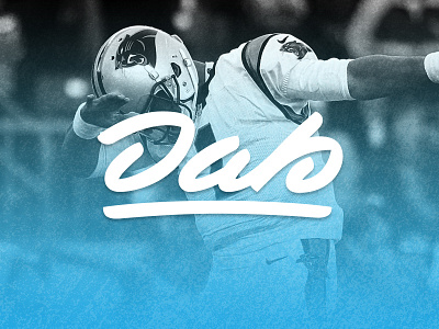 Cam Dab Dance dab dance grudge handlettering lettering nfl panthers texture