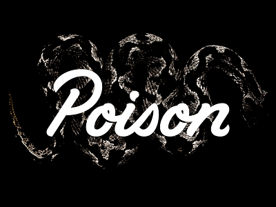 Poison Lettering black white handlettering lettering poison snakes type typography