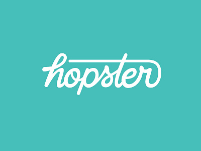 Hopster Logo Unused handlettering hopster lettering logo